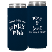 Wedding - Cheers To The New Mr & Mrs - Foam Slim Can 172