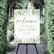 Wedding Welcome Sign - Green Dreams