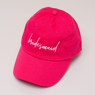 Bridesmaid Hat - Hot Pink