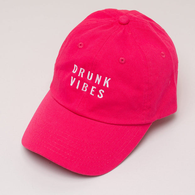Drunk Vibes Hat - Hot Pink