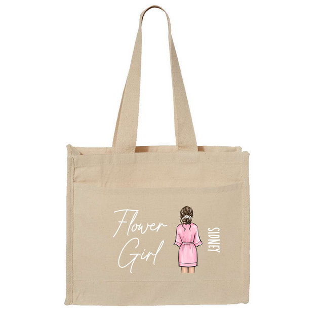 Tote Bags: Flower Girl