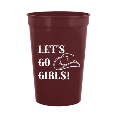 Pre-Printed Stadium Cups - Let's Go Girls