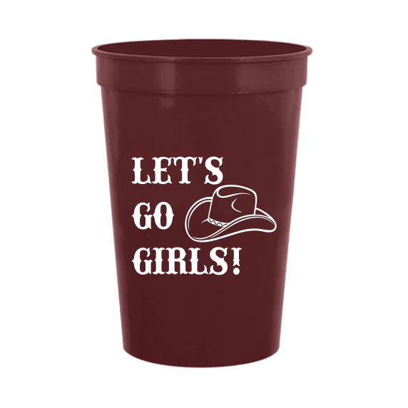 Pre-Printed Stadium Cups - Let's Go Girls