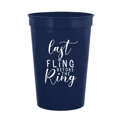 Pre-Printed Stadium Cups - Last Fling Before the Ring