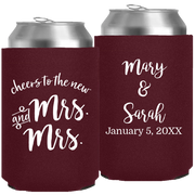 Wedding 172 - Cheers To The New Mr & Mrs - Neoprene Can