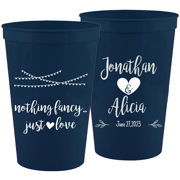 Wedding 109 - Nothing Fancy.. Name - 16 oz Plastic Cups