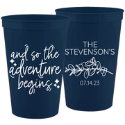 Wedding 118 - And So The Adventure Begins Last - 16 oz Plastic Cups
