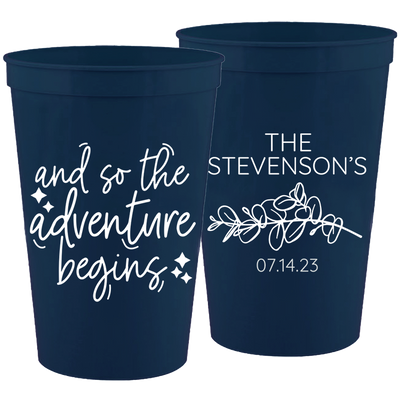 Wedding 118 - And So The Adventure Begins Last - 16 oz Plastic Cups