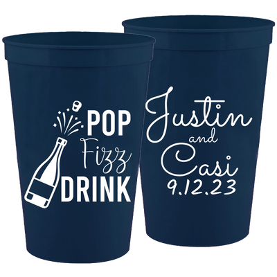 Wedding 132 - Pop Fizz Drink - 16 oz Plastic Cups