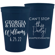 Wedding 158 - Can't Stop This Party - 16 oz Plastic Cups