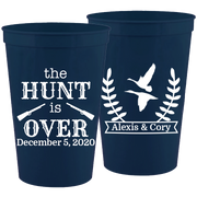 Wedding 074 - The Hunt Is Over - 16 oz Plastic Cups
