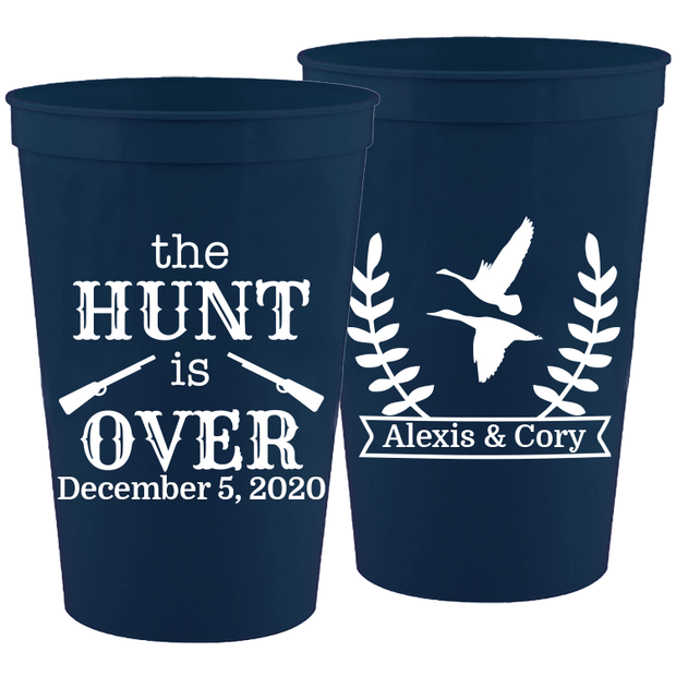 Wedding 074 - The Hunt Is Over - 16 oz Plastic Cups