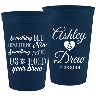 Wedding 086 - Something Old Something New - 16 oz Plastic Cups