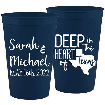 Wedding 093 - Deep In The Heart Of Texas - 16 oz Plastic Cups