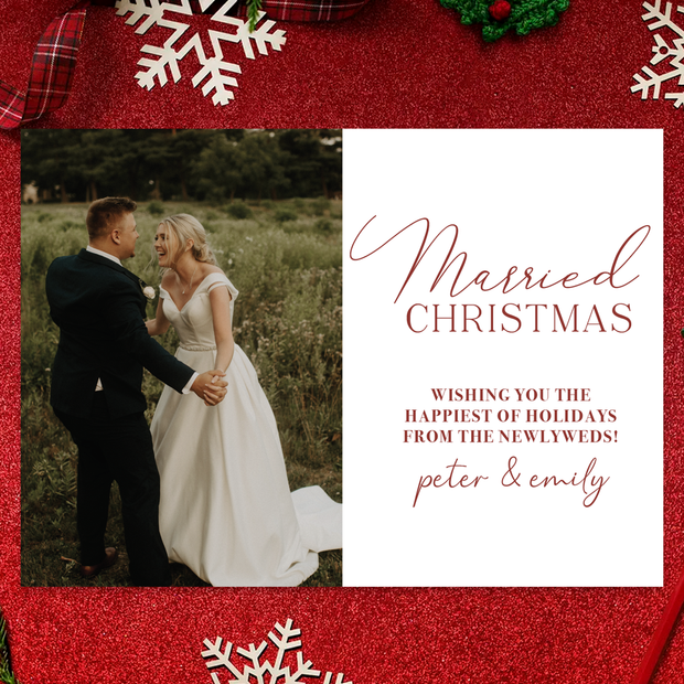 5x7 Christmas Card 03 - Married Christmas
