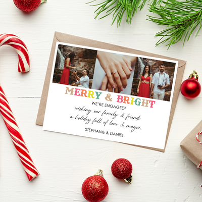 5x7 Christmas Card 07 - We're Engaged!