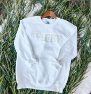 Wifey Embroidered - Sweatshirt