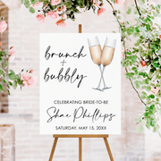 Bridal Shower Sign - Brunch & Bubbly Classic