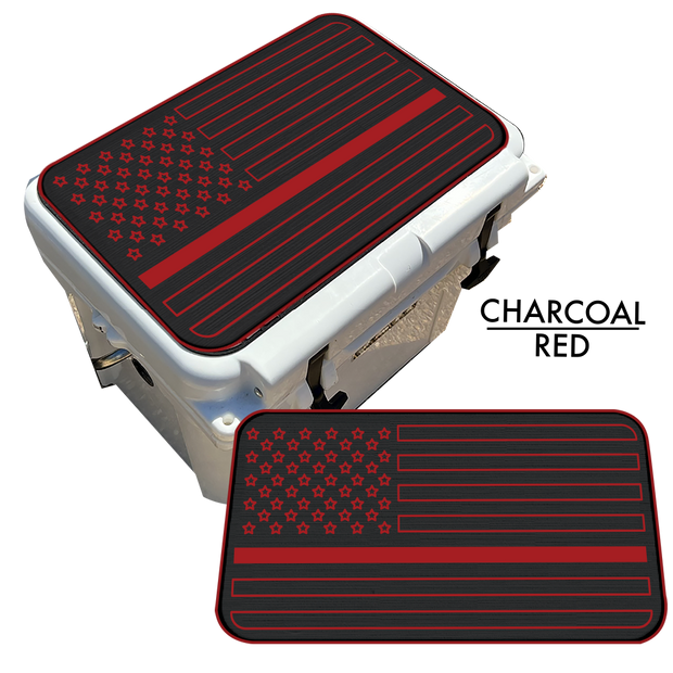 Firefighter American Flag - Cooler Pad Top