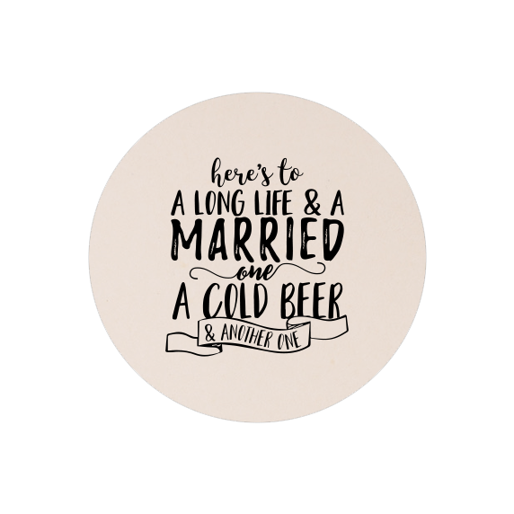 Wedding Template 12 – Single Side Coaster
