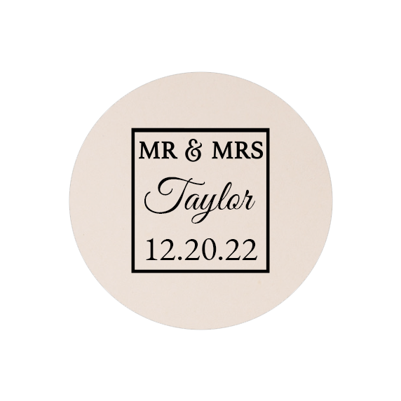 Wedding Template 135 – Single Side Coaster