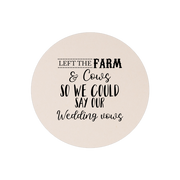 Wedding Template 57 – Single Side Coaster