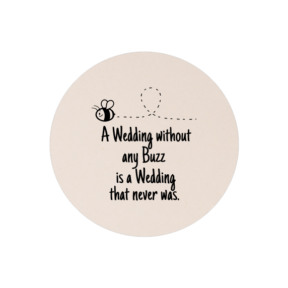 Wedding Template 71 – Single Side Coaster