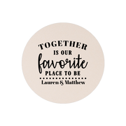 Wedding Template 76 – Single Side Coaster