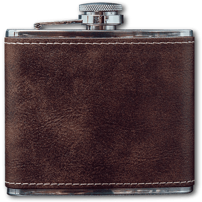 Best Man Leather Flask