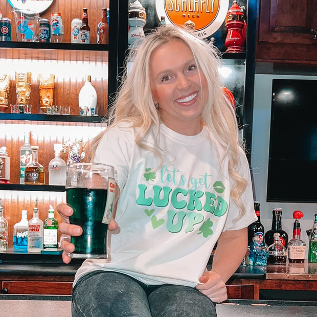 St. Patricks Day T-Shirt Vintage - Let's Get Lucked Up