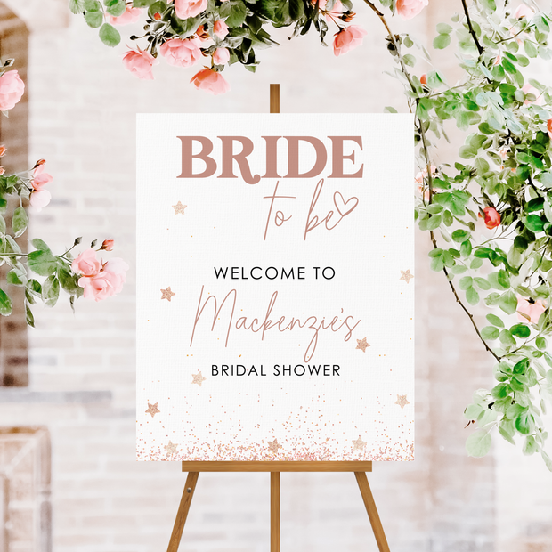 Bridal Shower Sign - Rose Gold