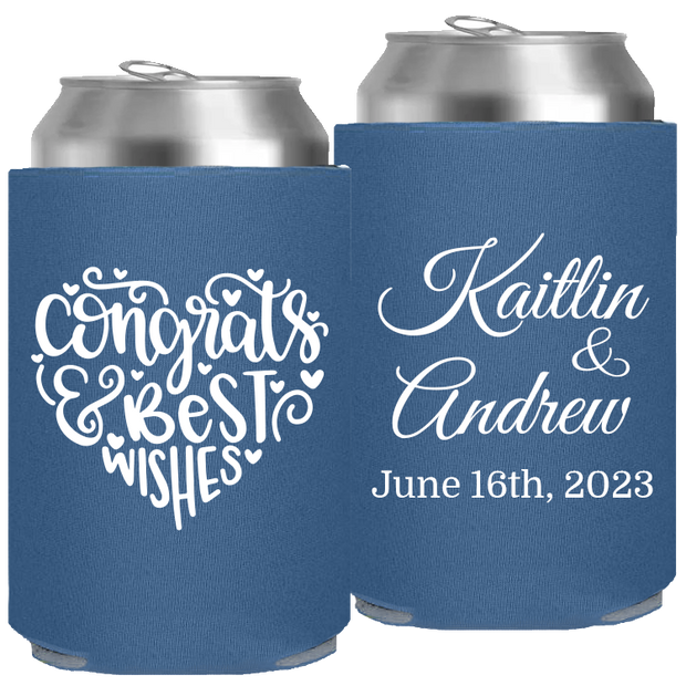 Wedding 103 - Congrats And Best Wishes Heart - Foam Can