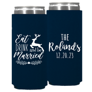 Wedding 125 - Eat Drink And Be Married - Foam Slim Can