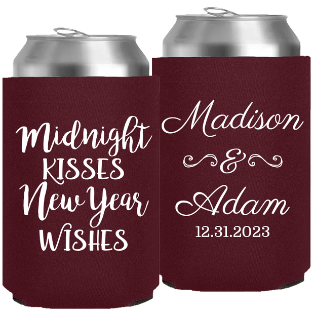Wedding - Midnight Kisses New Year Wishes - Neoprene Can 134