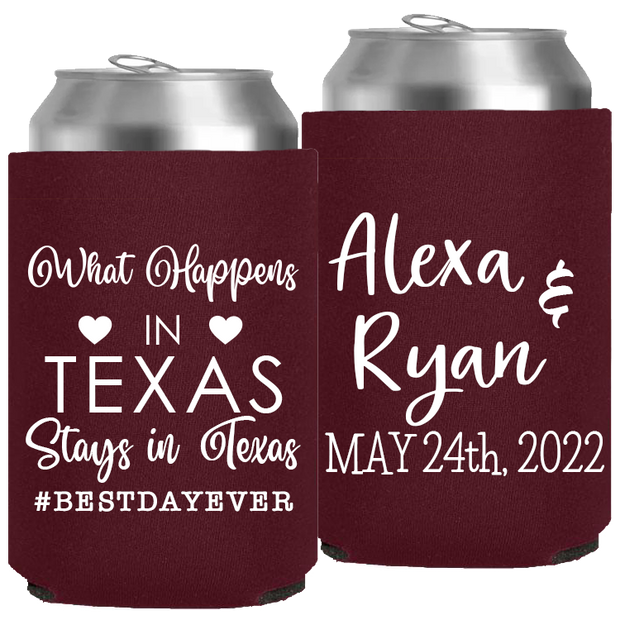 Wedding 163 - What Happens In Texas Stays In Texas - Neoprene Can