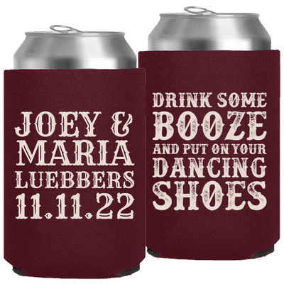 Wedding 016 - Drink Some Booze & Put On Your Dancing Shoes - Neoprene Can