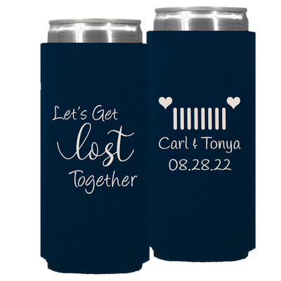 Wedding 067 - Let's Get Lost Together - Foam Slim Can