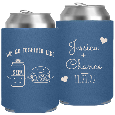 Wedding 076 - We Go Together Like Beer And Hamburger - Foam Can