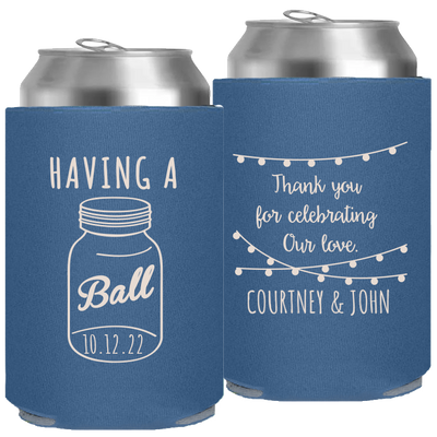 Wedding 078 - Having A Ball Mason Jar Names - Foam Can