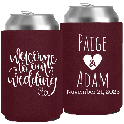 Wedding 098 - Welcome To Our Wedding - Neoprene Can