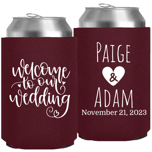 Wedding 098 - Welcome To Our Wedding - Neoprene Can