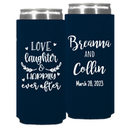 Wedding 099 - Love Laughter And Happily Ever After - Foam Slim Can