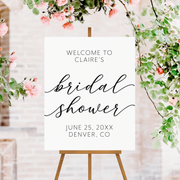 Bridal Shower Sign - Minimalistic Welcome